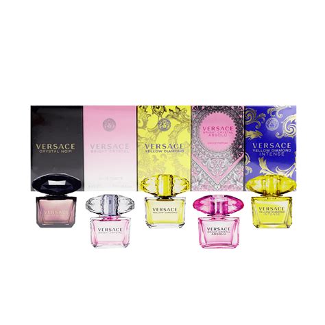 versace 5 miniatures collection|Versace mini 5ml set.